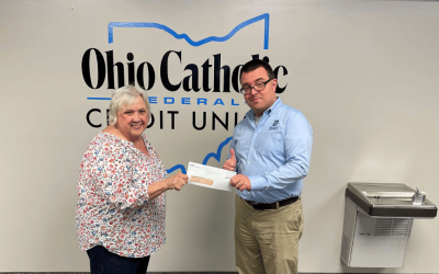 50/50 Raffle Winner and $1000 Donation to the Diocese of Cleveland!