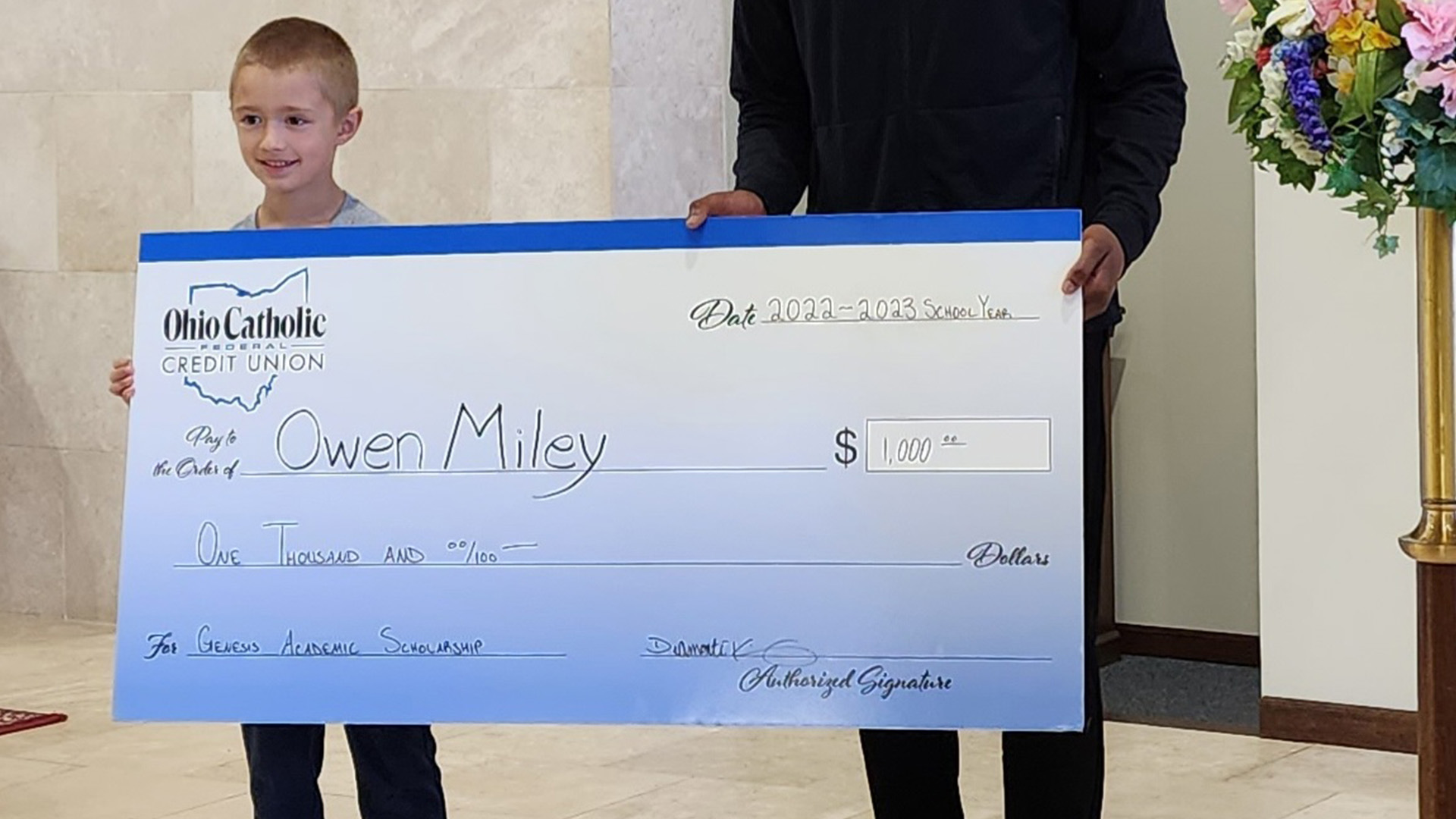 St Mary Scholarship winner 2023 Miley St Mary Scholarship winner 2023