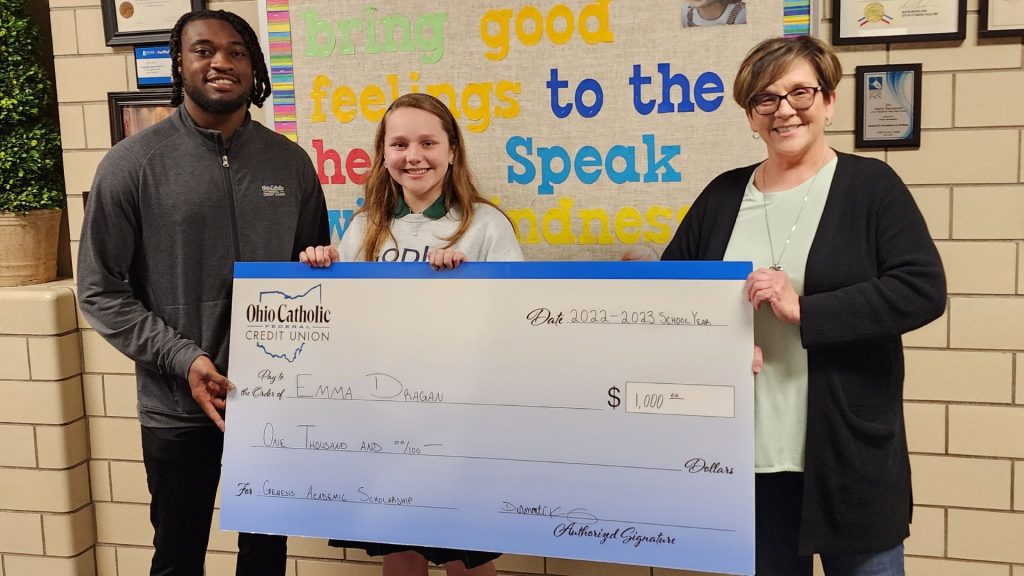 Ohio Catholic Federal Credit Union awards another $1,000 scholarship