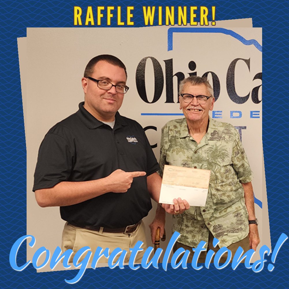 winner of our raffle July 2023