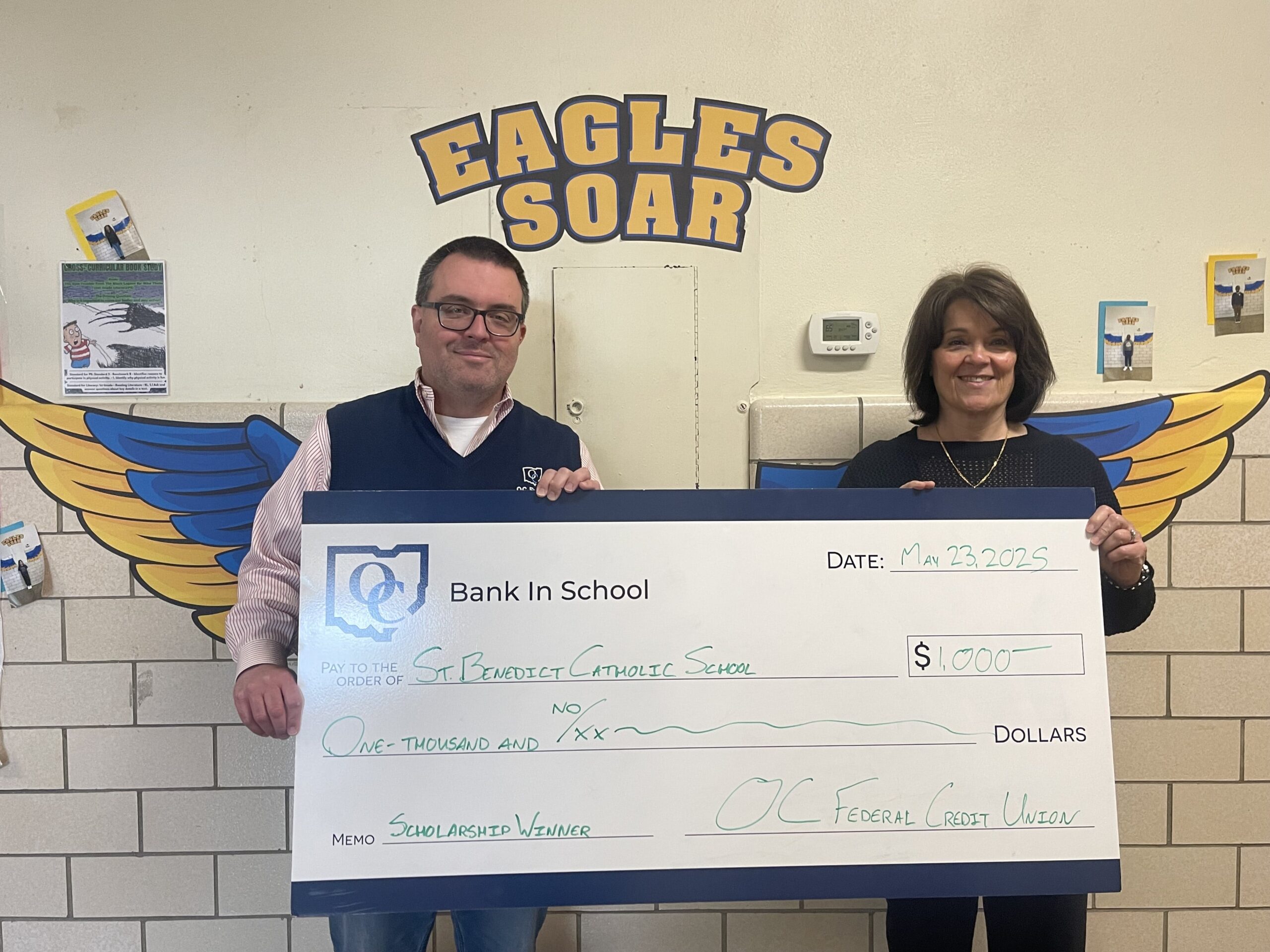 St. Benedict Check Presentation