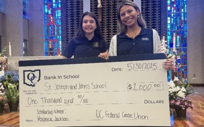 $1,000 Scholarship Awarded to St. Joseph and John Student