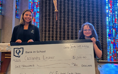 Saints Joseph and John School Student Awarded Bank-In-School Scholarship