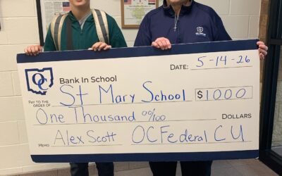 2026 Bank-In-School Scholarship Award Presented to Alex Scott